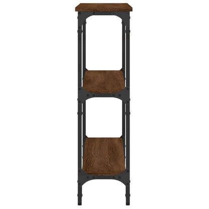 Tavolo Consolle Rovere Marrone 100x22,5x75 cm Legno Multistrato - homemem39