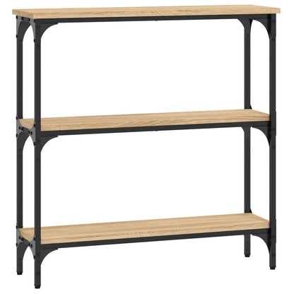 Tavolino Consolle Rovere Sonoma 75x22,5x75cm Legno Multistrato - homemem39