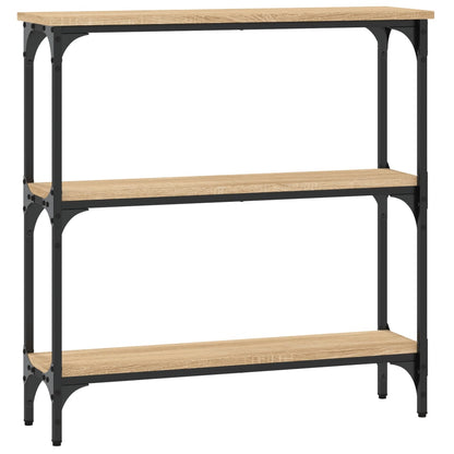 Tavolino Consolle Rovere Sonoma 75x22,5x75cm Legno Multistrato - homemem39