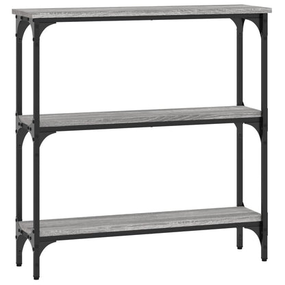 Tavolino Consolle Grigio Sonoma 75x22,5x75 cm Legno Multistrato - homemem39