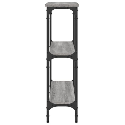 Tavolino Consolle Grigio Sonoma 75x22,5x75 cm Legno Multistrato - homemem39