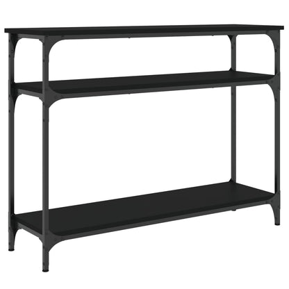 Tavolino Consolle Nero 100x29x75 cm in Legno Multistrato - homemem39