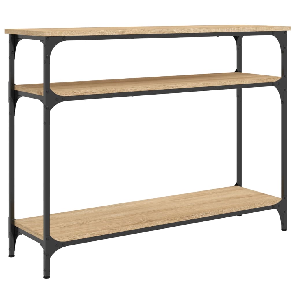 Tavolo Consolle Rovere Sonoma 100x29x75 cm in Legno Multistrato - homemem39