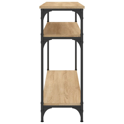 Tavolo Consolle Rovere Sonoma 100x29x75 cm in Legno Multistrato - homemem39