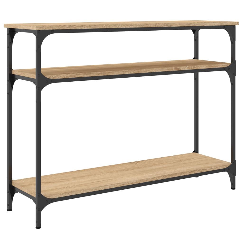 Tavolo Consolle Rovere Sonoma 100x29x75 cm in Legno Multistrato - homemem39