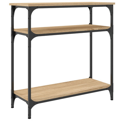 Tavolino Consolle Rovere Sonoma 75x29x75cm in Legno Multistrato - homemem39
