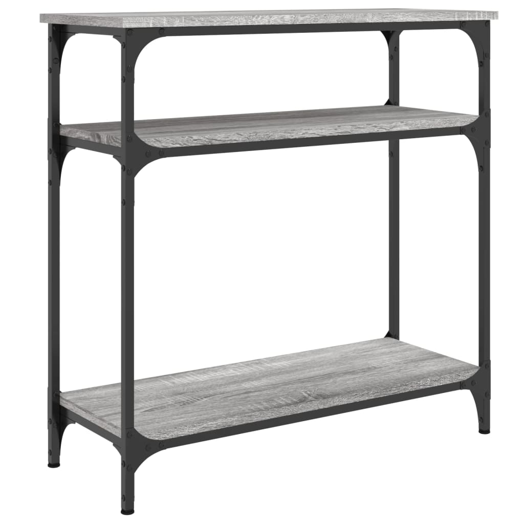 Tavolino Consolle Grigio Sonoma 75x29x75cm in Legno Multistrato | homemem39