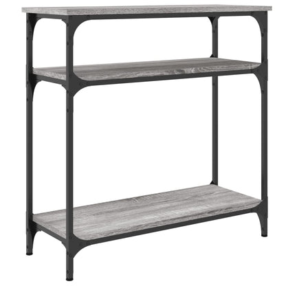 Tavolino Consolle Grigio Sonoma 75x29x75cm in Legno Multistrato | homemem39