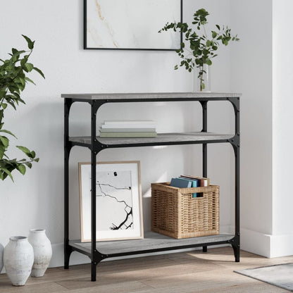 Tavolino Consolle Grigio Sonoma 75x29x75cm in Legno Multistrato | homemem39