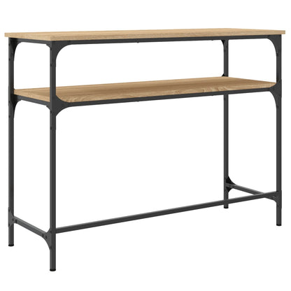 Tavolino Consolle Rovere Sonoma 100x35,5x75cm Legno Multistrato - homemem39
