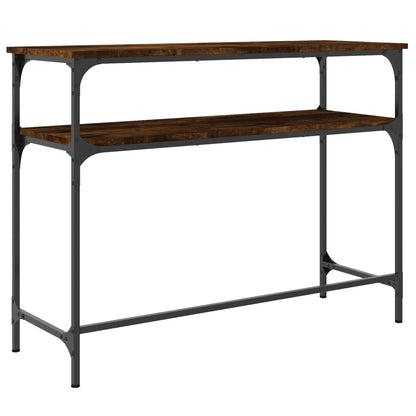 Tavolino Consolle Rovere Fumo 100x35,5x75cm Legno Multistrato - homemem39