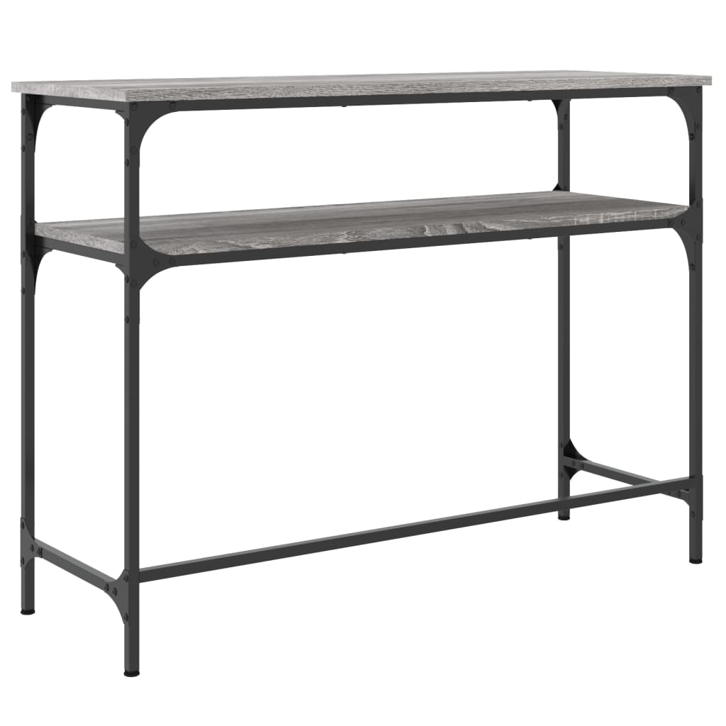 Tavolino Consolle Grigio Sonoma 100x35,5x75cm Legno Multistrato - homemem39