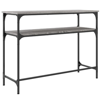 Tavolino Consolle Grigio Sonoma 100x35,5x75cm Legno Multistrato - homemem39