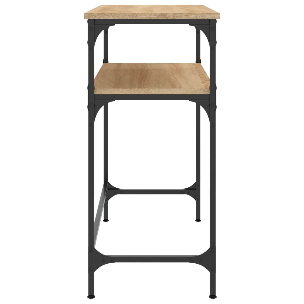 Tavolino Consolle Rovere Sonoma 75x35,5x75cm Legno Multistrato - homemem39