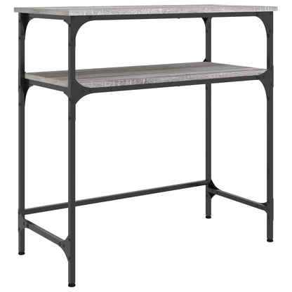 Tavolino Consolle Grigio Sonoma 75x35,5x75 cm Legno Multistrato - homemem39