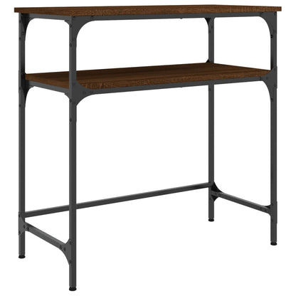 Tavolino Consolle Rovere Marrone 75x35,5x75cm Legno Multistrato - homemem39