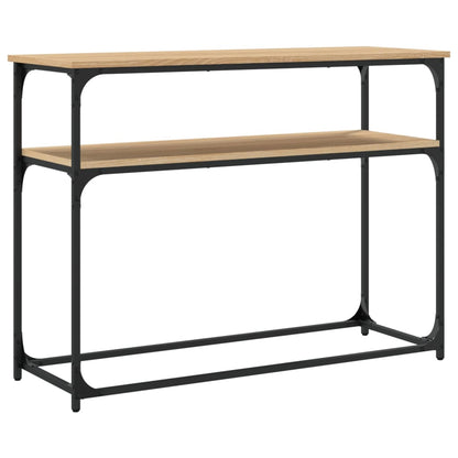 Tavolino Consolle Rovere Sonoma 100x35,5x75cm Legno Multistrato - homemem39