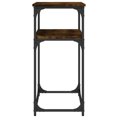 Tavolino Consolle Rovere Fumo 100x35,5x75 cm Legno Multistrato - homemem39