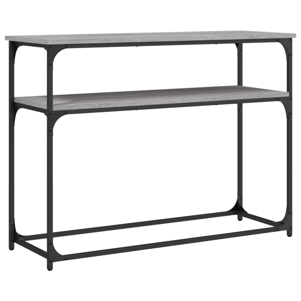 Tavolino Consolle Grigio Sonoma 100x35,5x75cm Legno Multistrato - homemem39