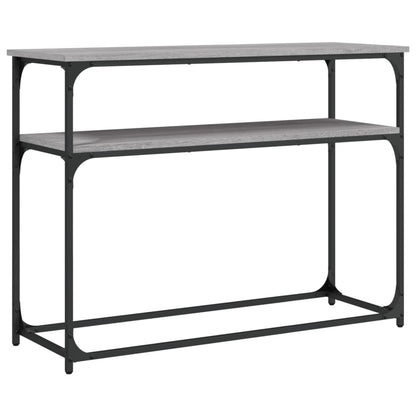 Tavolino Consolle Grigio Sonoma 100x35,5x75cm Legno Multistrato - homemem39