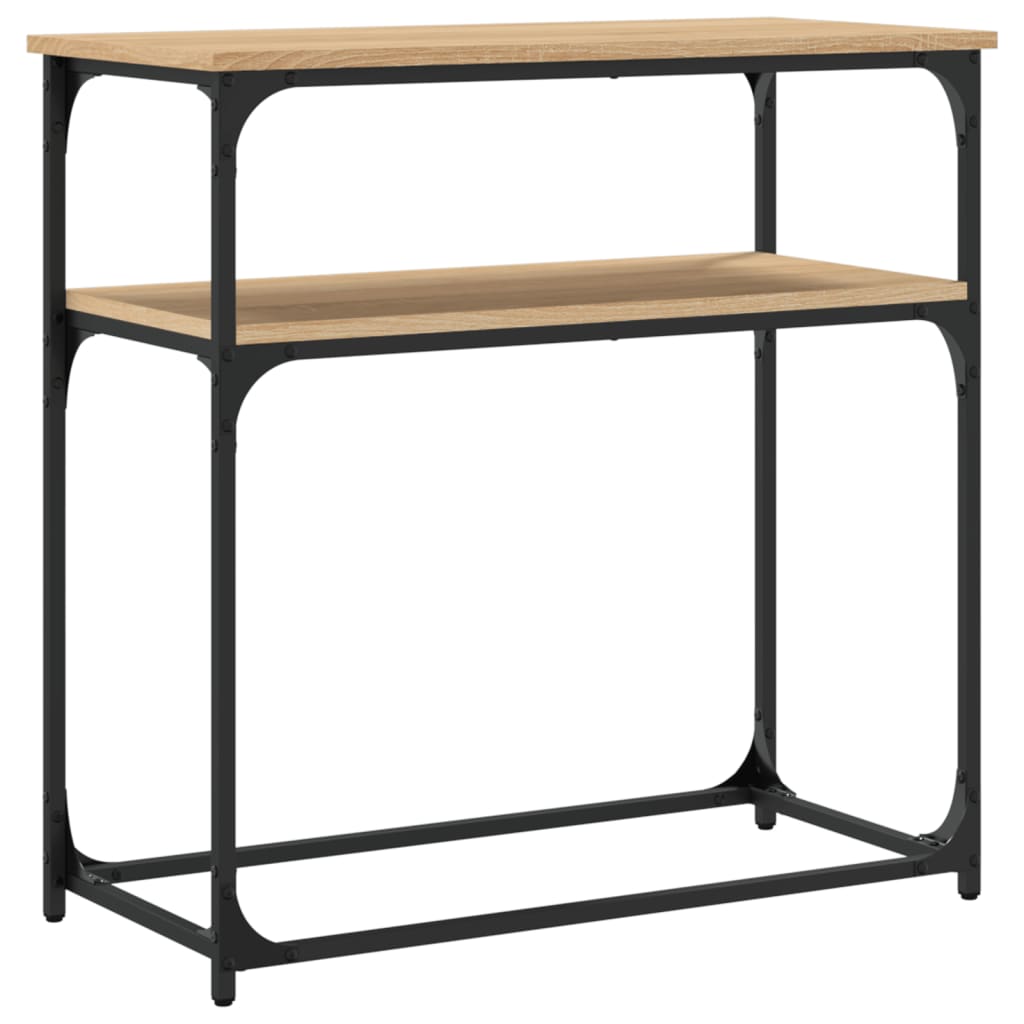 Tavolino Consolle Rovere Sonoma 75x35,5x75cm Legno Multistrato | homemem39