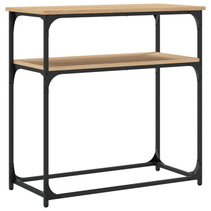 Tavolino Consolle Rovere Sonoma 75x35,5x75cm Legno Multistrato | homemem39