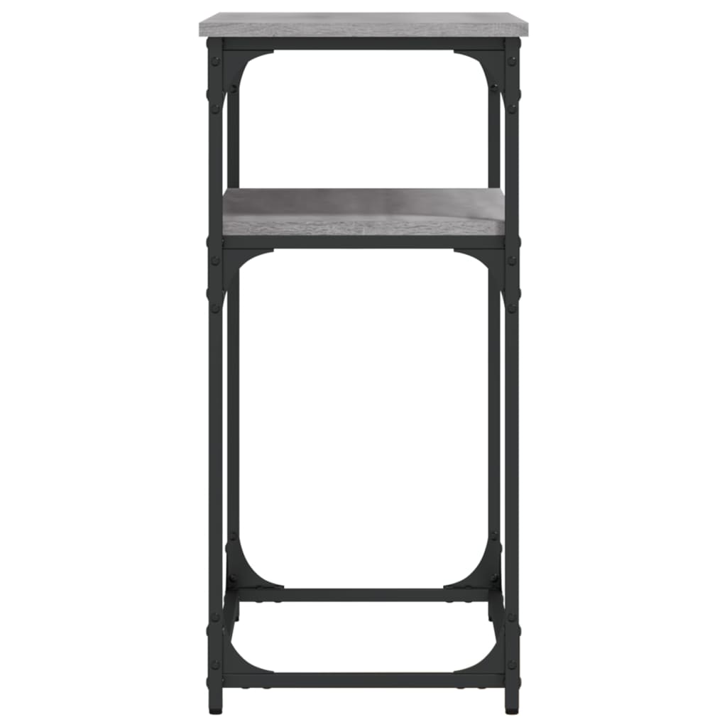 Tavolino Consolle Grigio Sonoma 75x35,5x75 cm Legno Multistrato - homemem39