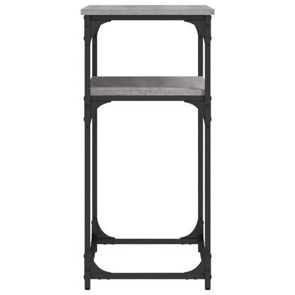 Tavolino Consolle Grigio Sonoma 75x35,5x75 cm Legno Multistrato - homemem39