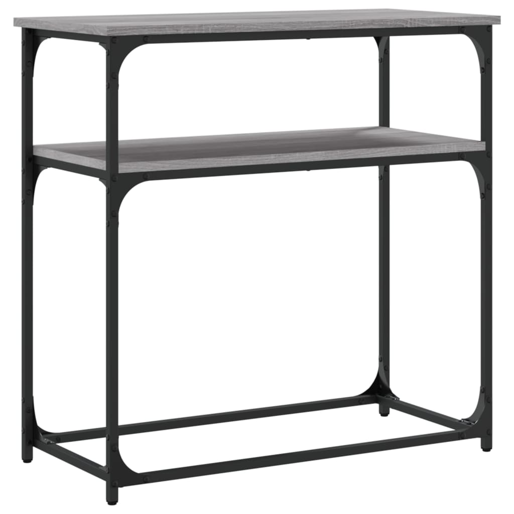 Tavolino Consolle Grigio Sonoma 75x35,5x75 cm Legno Multistrato - homemem39