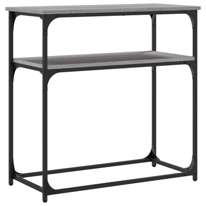 Tavolino Consolle Grigio Sonoma 75x35,5x75 cm Legno Multistrato - homemem39