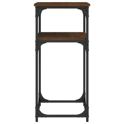 Tavolino Consolle Rovere Marrone 75x35,5x75cm Legno Multistrato