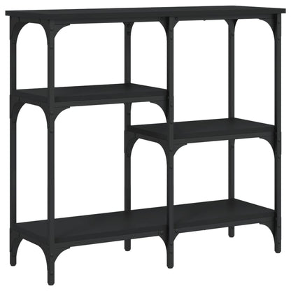 Tavolino Consolle Nero 80x29x75 cm in Legno Multistrato - homemem39