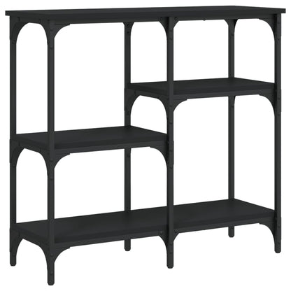 Tavolino Consolle Nero 80x29x75 cm in Legno Multistrato - homemem39