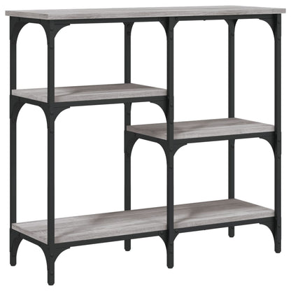 Tavolo Consolle Grigio Sonoma 80x29x75 cm in Legno Multistrato - homemem39