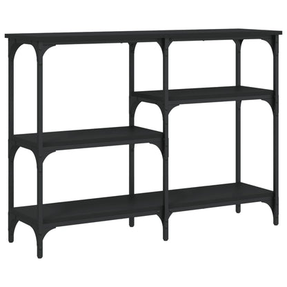 Tavolino Consolle Nero 102x29x75 cm in Legno Multistrato - homemem39