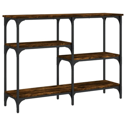 Tavolo Consolle Rovere Fumo 102x29x75 cm in Legno Multistrato - homemem39