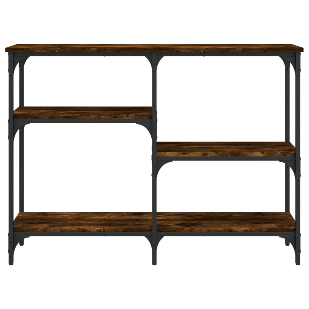 Tavolo Consolle Rovere Fumo 102x29x75 cm in Legno Multistrato | homemem39
