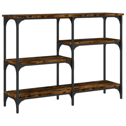 Tavolo Consolle Rovere Fumo 102x29x75 cm in Legno Multistrato - homemem39