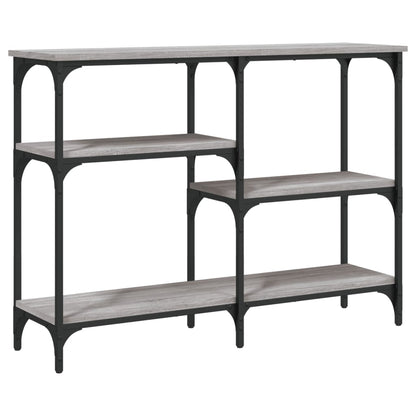 Tavolo Consolle Grigio Sonoma 102x29x75 cm in Legno Multistrato - homemem39