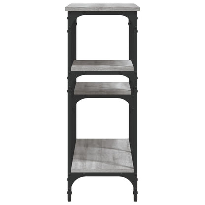 Tavolo Consolle Grigio Sonoma 102x29x75 cm in Legno Multistrato - homemem39