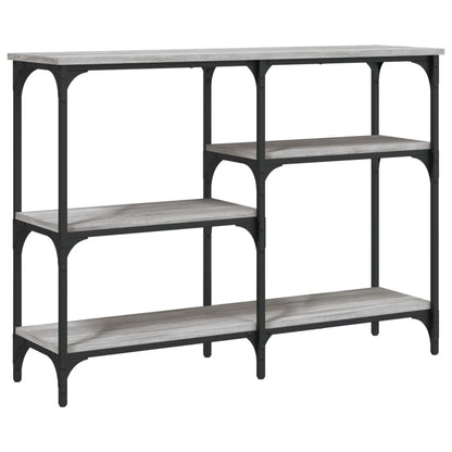 Tavolo Consolle Grigio Sonoma 102x29x75 cm in Legno Multistrato - homemem39