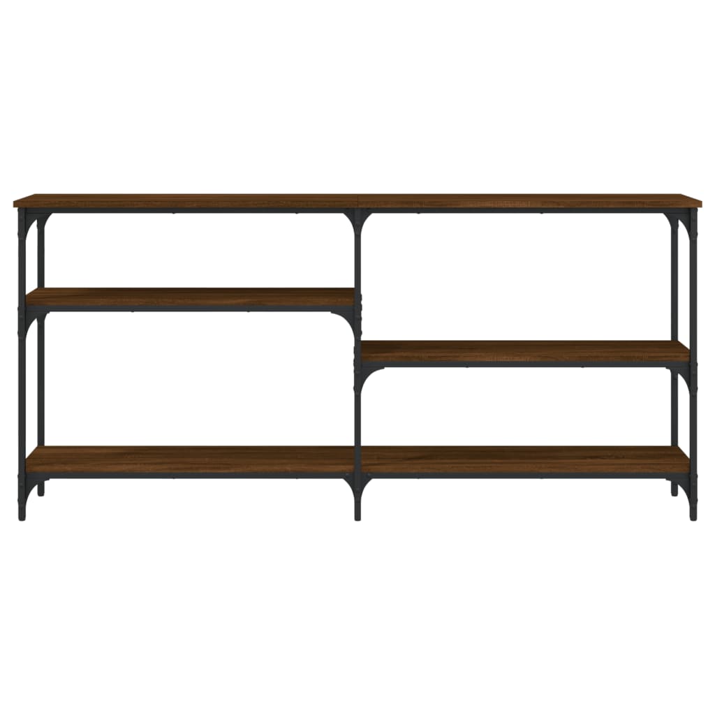 Tavolino Consolle Rovere Marrone 160x29x75 cm Legno Multistrato | homemem39