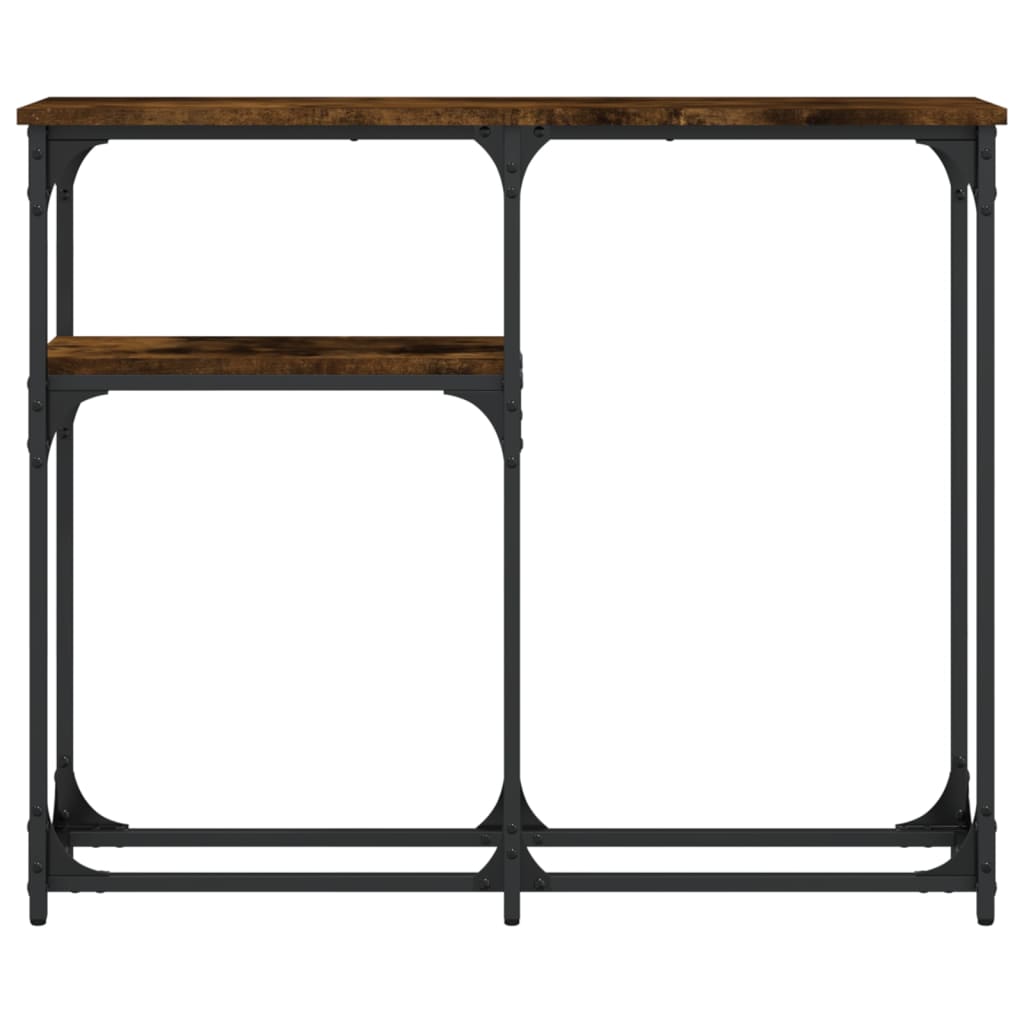 Tavolino Consolle Rovere Fumo 90x22,5x75cm in Legno Multistrato | homemem39