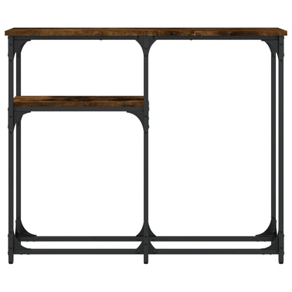 Tavolino Consolle Rovere Fumo 90x22,5x75cm in Legno Multistrato | homemem39