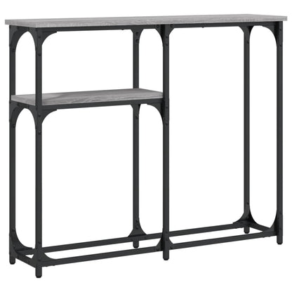 Tavolino Consolle Grigio Sonoma 90x22,5x75 cm Legno Multistrato - homemem39