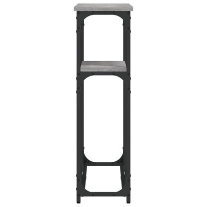 Tavolino Consolle Grigio Sonoma 90x22,5x75 cm Legno Multistrato - homemem39