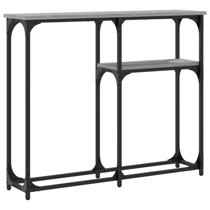 Tavolino Consolle Grigio Sonoma 90x22,5x75 cm Legno Multistrato - homemem39