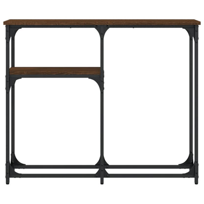Tavolo Consolle Rovere Marrone 90x22,5x75 cm Legno Multistrato | homemem39
