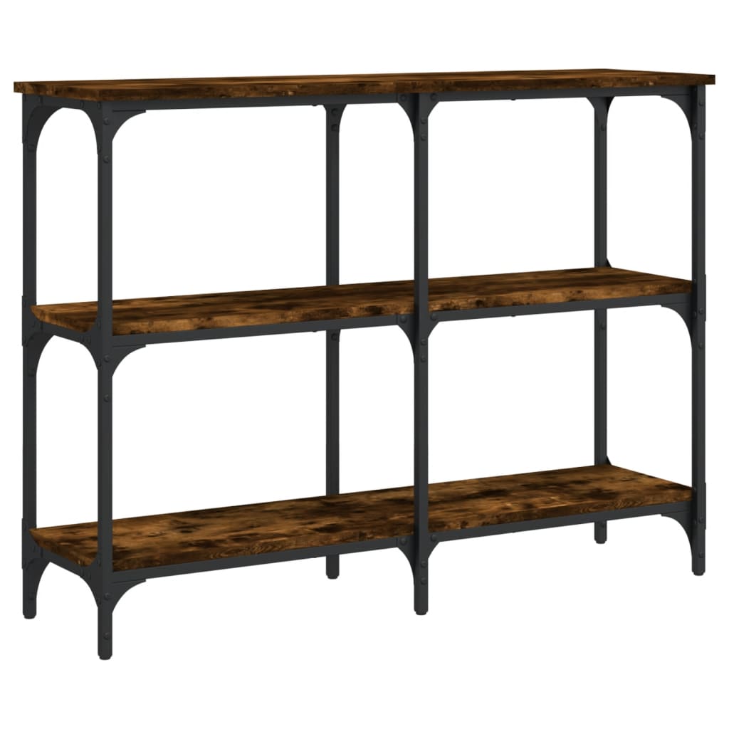 Tavolo Consolle Rovere Fumo 100x29x75 cm in Legno Multistrato - homemem39