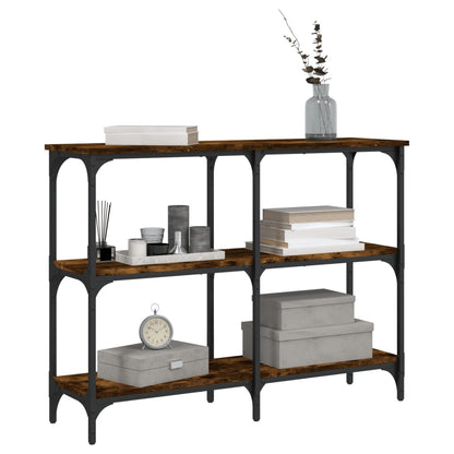 Tavolo Consolle Rovere Fumo 100x29x75 cm in Legno Multistrato - homemem39